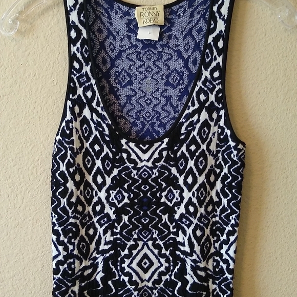 Torn by Ronny kobo Gamma Pop fit flare sweater dress - Picture 3 of 5